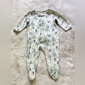 Nordstrom Owl Gender Neutral Footie Pajamas 3 Months